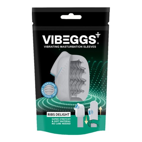 VIBEGGS, Masturbator Cu Vibratii De Unica Folosinta Ribs Delight, pasiune.ro
