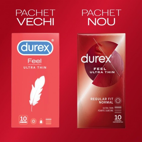 Prezervative, Prezervative Durex Feel Ultra Thin 10 Buc, pasiune.ro
