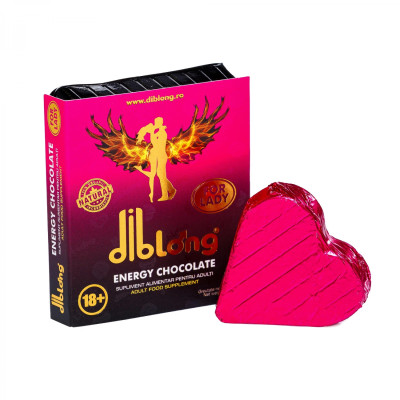 Ciocolata Afrodisiac Diblong Energy Chocolate, Pentru Femei, 24 Gr