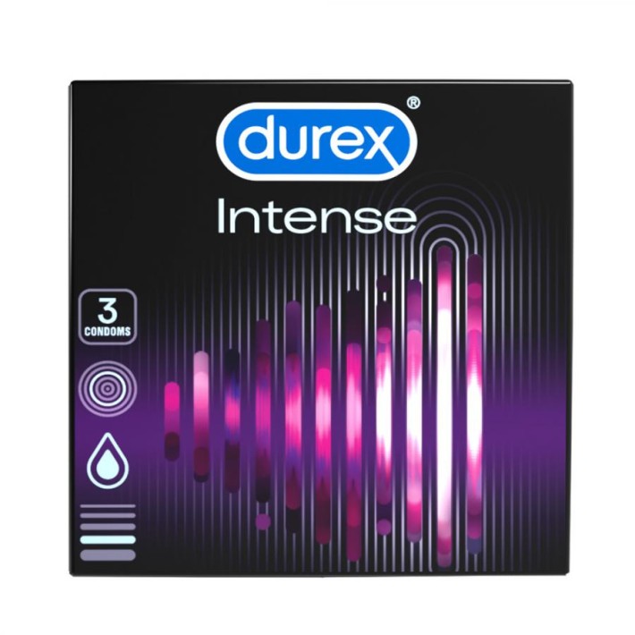 Prezervative Durex Intense Orgasmic, 3 Bucati