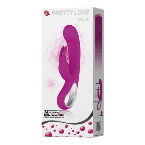 Vibratoare Rabbit, Vibrator Rabbit Webb, Roz, 21 Cm, pasiune.ro