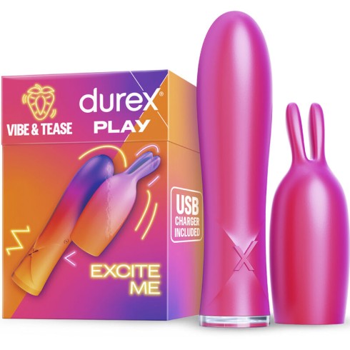 lubrifiant, Mini Vibrator 2 In 1 Durex Vibe & Tease , pasiune.ro