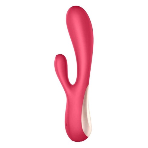 vibrator, Vibrator Rabbit Mono Flex, Rosu, 20 Cm, pasiune.ro
