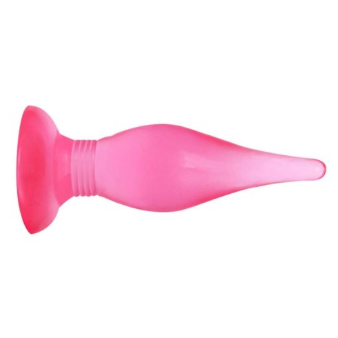 Dop Anal Clasic Jelly Lybaile, Roz, 14 Cm