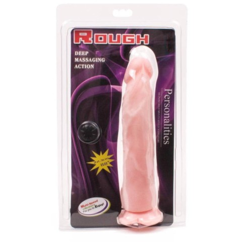 Debra, Vibrator Cu Ventuza Rough Personalities, Natural, 22 Cm, pasiune.ro