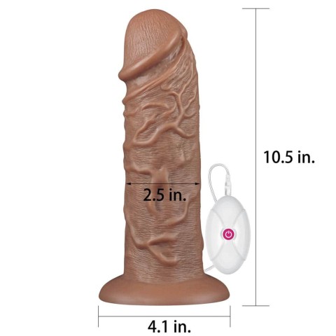 Vibratoare Realistice, Vibrator Realistic Chubby, Brun, 26.5 Cm, pasiune.ro