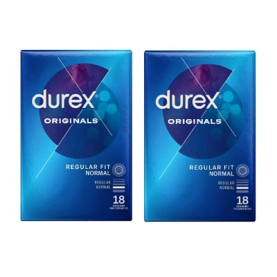 Pachet Prezervative Durex Classic 2x18, 36 Bucati 