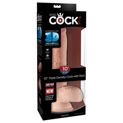 Pagina 8 - Dildouri Clasice, Dildo Clasic Cu Testicule King Cock Plus Triple Density, Natural, 25 Cm, pasiune.ro