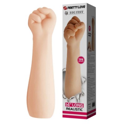 Dildo Realistic Big Fist, Natural, 35 Cm
