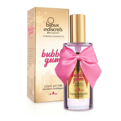 Ulei Masaj Cu Efect Incalzire Bubblegum Light My Fire, 100 Ml