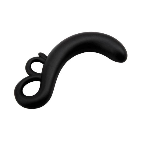 dop, Dop Anal Two-finger G-spot Plug, Negru, 14 Cm, pasiune.ro