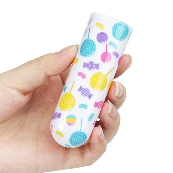Glont Vibrator Reincarcabil Lollipop Massager, Multicolor, 8.5 Cm