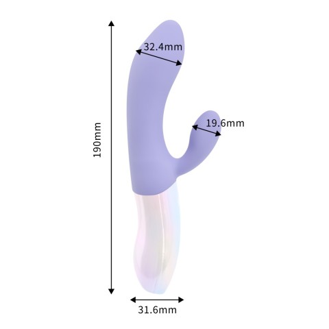 Nox, Vibrator Rabbit Ava, Lila, 19 Cm, pasiune.ro