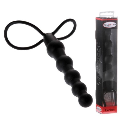 Dildouri Anale, Strap-on Malesation Exciter, Negru, 16 Cm, pasiune.ro