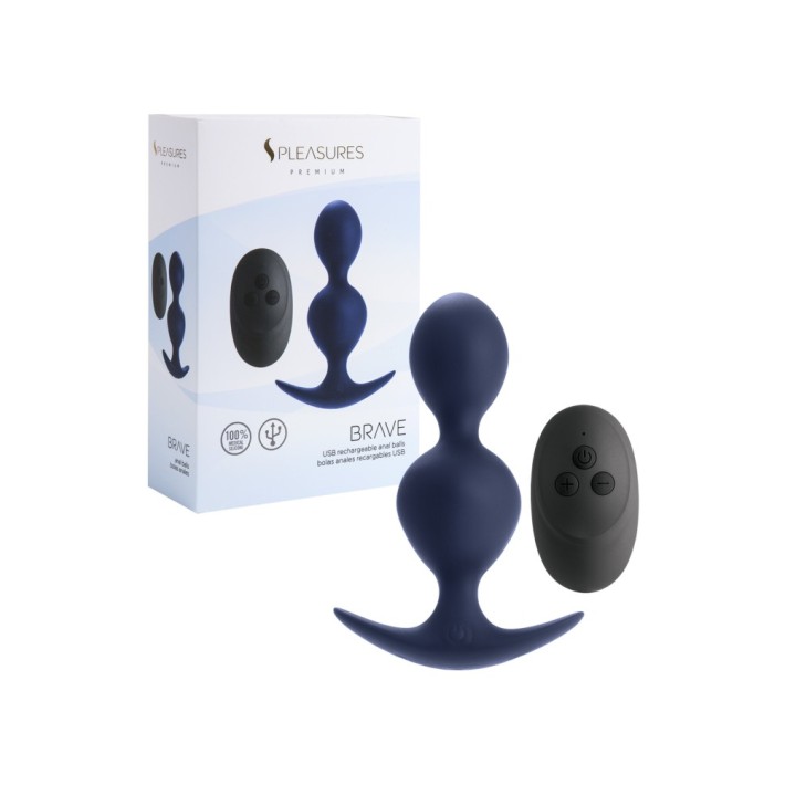 Vibrator Anal Blue, Albastru, 12 Cm 4