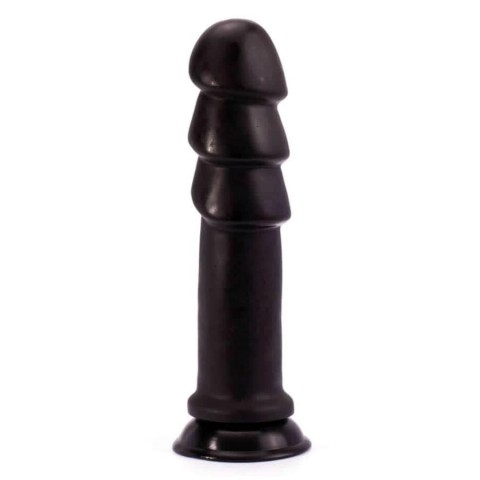 Dildouri Anale, Dildo Clasic King-sized Anal Ripples, Negru, 28.5 Cm, pasiune.ro
