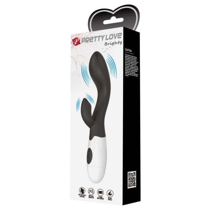 Vibrator Rabbit Brighty, Negru, 20 Cm 9