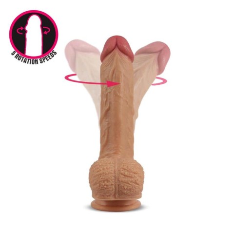 Vibratoare Realistice, Vibrator Realistic Dual Layered Silicone Rotating Nature Cock Liam, Natural, 21.5 Cm, pasiune.ro