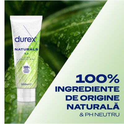 Lubrifiant Durex Naturals H2o, 100 Ml