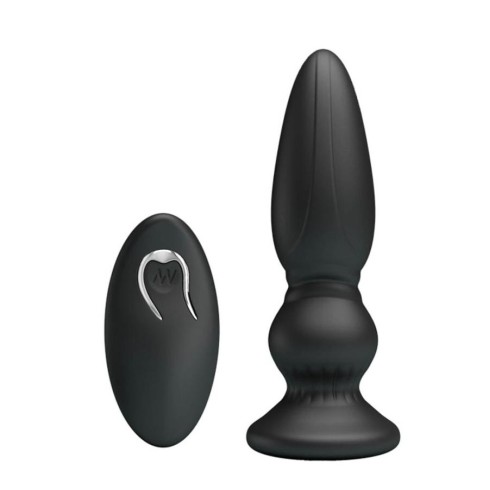 dop, Dop Anal Cu Vibratii Mr. Play Super Power Ii, Negru, 12 Cm, pasiune.ro