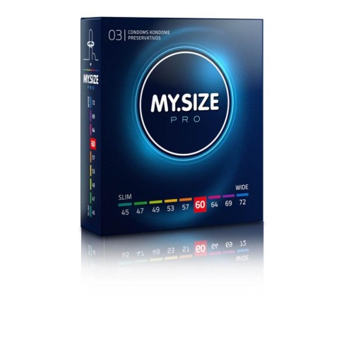 latex, Prezervative My Size Pro Diametru 60 Mm (3 Buc.), pasiune.ro
