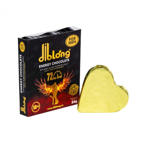 Diblong, Ciocolata Afrodisiac Diblong Energy Chocolate, Pentru Barbati, 24 Gr, pasiune.ro