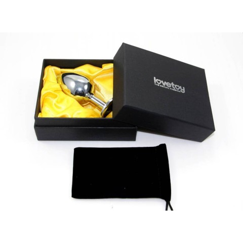 Lovetoys, Dop Anal Cu Bijuterie Rosebud Classic Metal, Transparent, 6.5 Cm, pasiune.ro