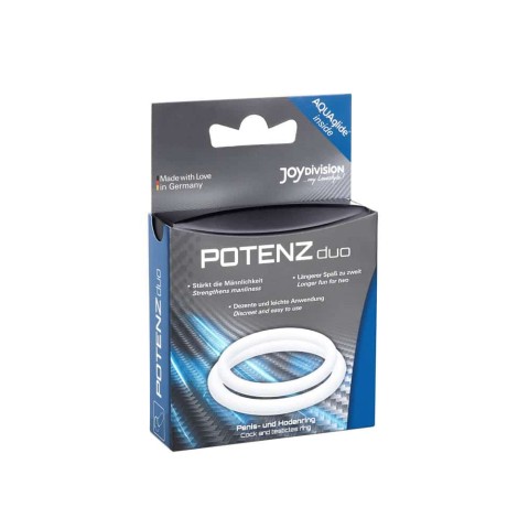 Pagina 2 - Inele Penis, Set 2 Inele Penis Potenzduo, Marimea M, Alb, pasiune.ro