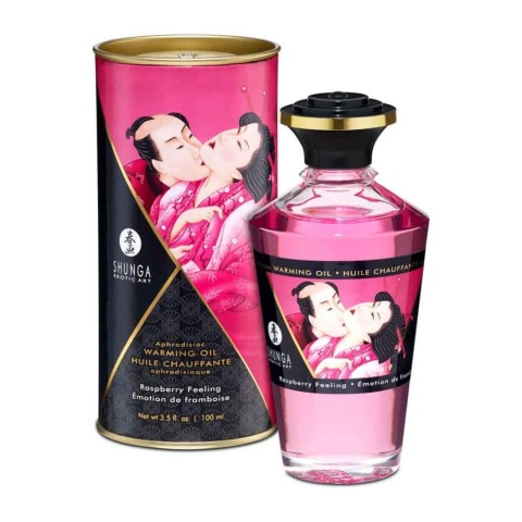 Masaj sexual, Ulei Afrodiziac Cu Efect De Caldura Raspberry Feeling, 100 Ml, pasiune.ro