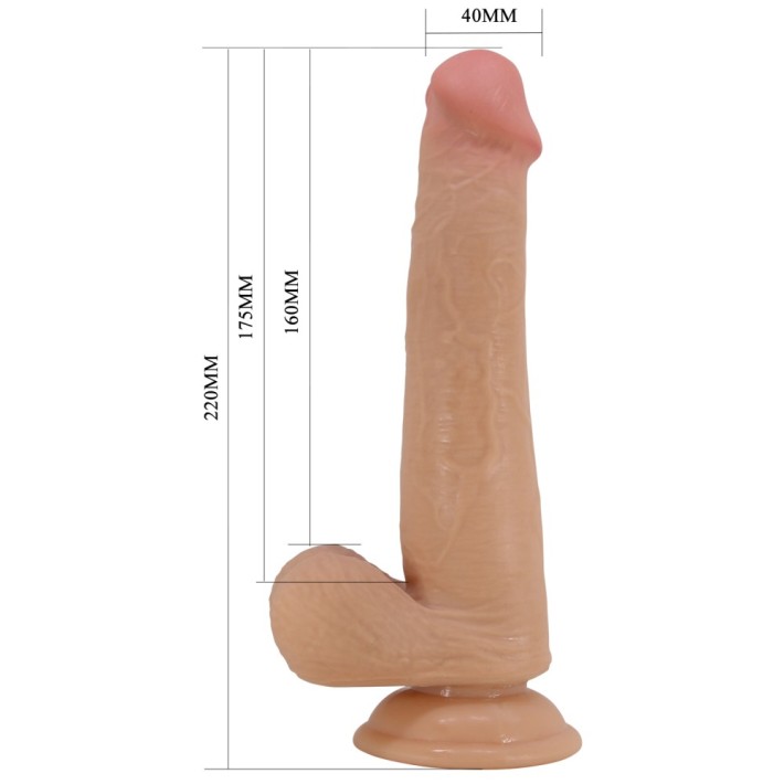 Dildo Realistic Tallen, Natural, 22 Cm 6