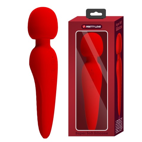 Magic Wand, Vibrator Bagheta Meredith, Rosu, 21.5 Cm, pasiune.ro