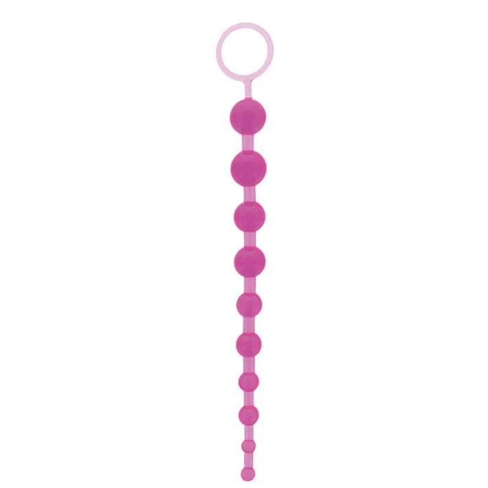 Bile Anale Oriental Jelly Butt Beads, Violet, 26 Cm