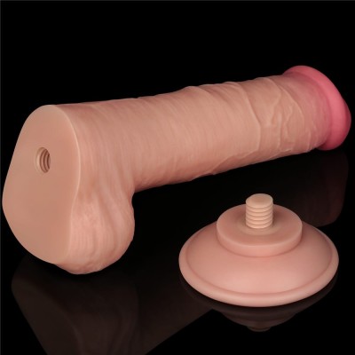 Dildo Realistic Sliding Skin Dual Layer Iii, Natural, 20 Cm