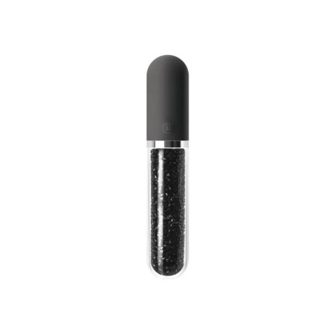 vibrator, Vibrator Clasic Stardust Charm, Negru, 16.5 Cm, pasiune.ro