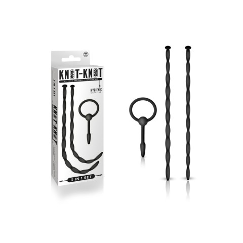 Pagina 23 - Esentiale, Set Dilatatoare Uretrale Knot-knot Silicone Urethral Sounding Kit Ii, Negru, pasiune.ro