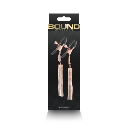 bound, Bound - Nipple Clamps - D2 - Rose Gold, pasiune.ro