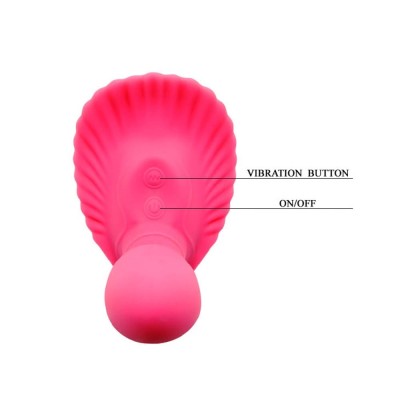 Vibrator Special Fancy Clamshell Cu Telecomanda Wireless, Roz
