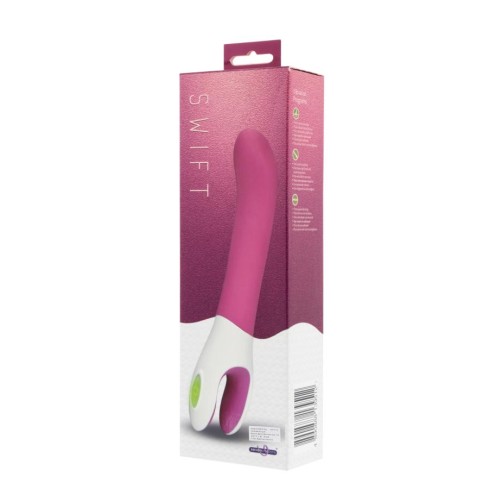 silicone, Vibrator Swift 7 Function, Roz, 19 Cm, pasiune.ro