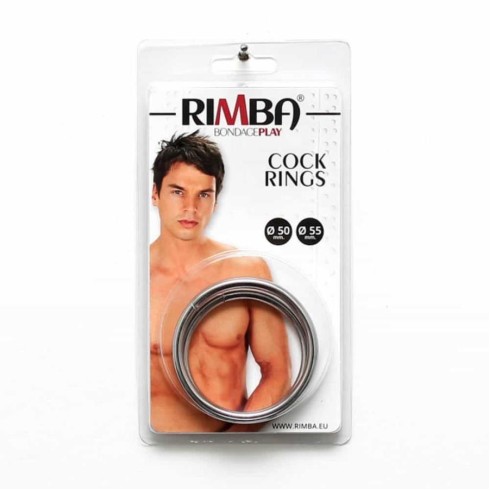 metal, Set 2 Inele Penis Metalice Silver, pasiune.ro