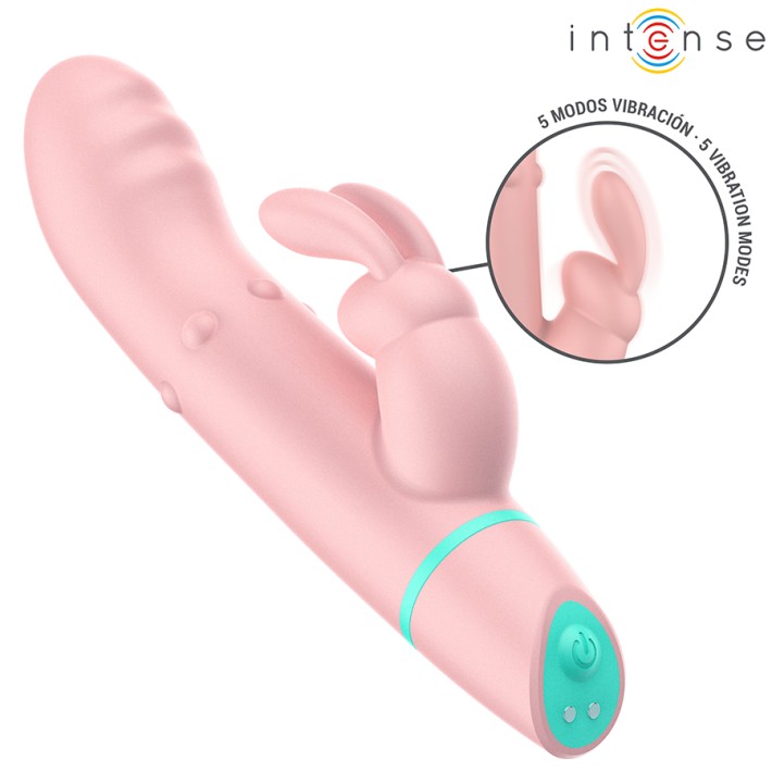 Vibrator Rabbit Alvin Cu Rotatii Si Oscitatii Baby Pink 8