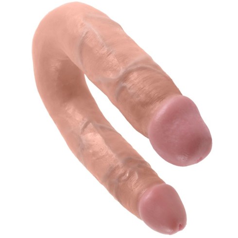 Dildo Dublu King Cock Medium, Natural, 34.5 Cm