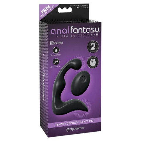 Vibratoare Anale, Vibrator Anal Remote Control P-spot Pro, Negru, 14 Cm, pasiune.ro