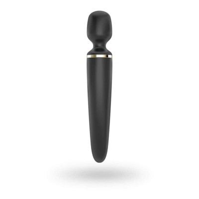 Vibrator Wand-er Woman, Negru/auriu, 34 Cm