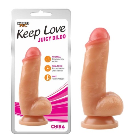 dildo, Dildo Clasic Keep Love Juicy, Natural, 18 Cm, pasiune.ro