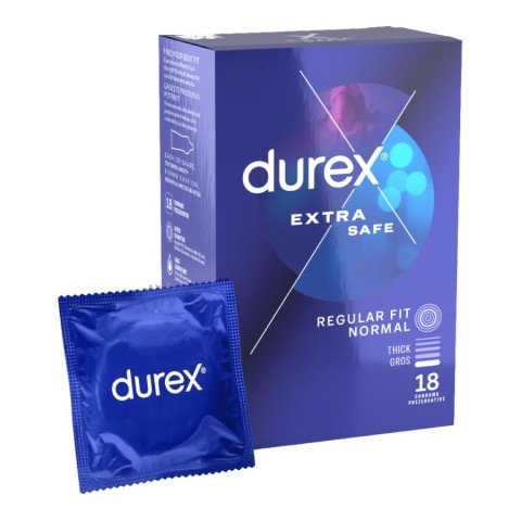 Durex, Prezervative Durex Extra Safe 18 Bucati, pasiune.ro