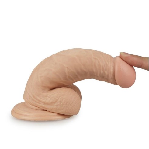 Dildo Clasic Cu Ventuza, Natural, 17.5 cm