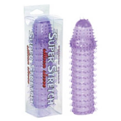 silicone, Extensie/manson Penis Super Stretch, Violet, 15 Cm, pasiune.ro