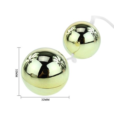 Bile Vaginale Cu Vibratii Golden Balls, Aurii
