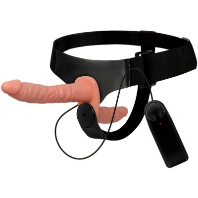 Strap On Dublu Cu Vibratii 18cm