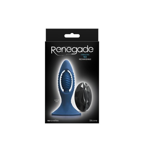 Jucarii Barbati, Vibrator Anal Renegade V2, Albastru, 11 Cm, pasiune.ro